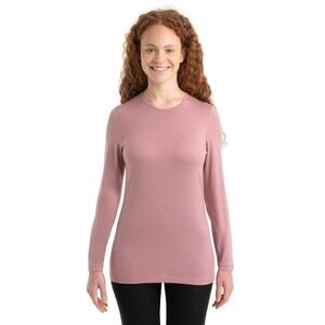 Icebreaker Women's 200 Oasis Long Sleeve Crewe Baselayer Shirt Crystal SZ S NWT